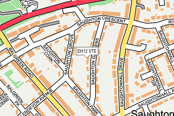 EH12 5TE map - OS OpenMap – Local (Ordnance Survey) EH12 5TE map - OS OpenMap – Local (Ordnance Survey)