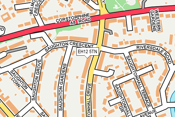EH12 5TN map - OS OpenMap – Local (Ordnance Survey) EH12 5TN map - OS OpenMap – Local (Ordnance Survey)