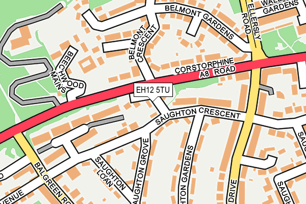 EH12 5TU map - OS OpenMap – Local (Ordnance Survey) EH12 5TU map - OS OpenMap – Local (Ordnance Survey)
