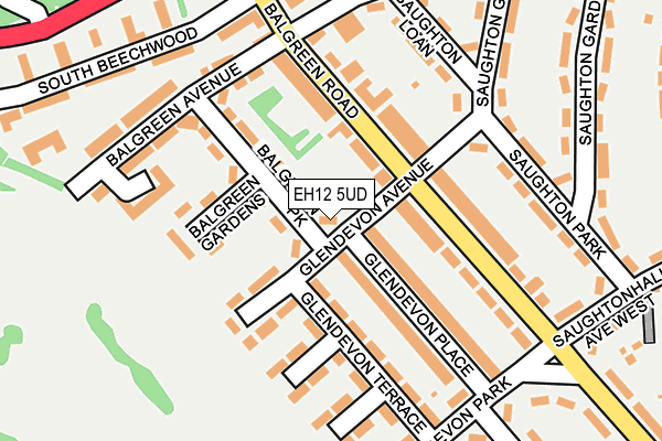 EH12 5UD map - OS OpenMap – Local (Ordnance Survey) EH12 5UD map - OS OpenMap – Local (Ordnance Survey)