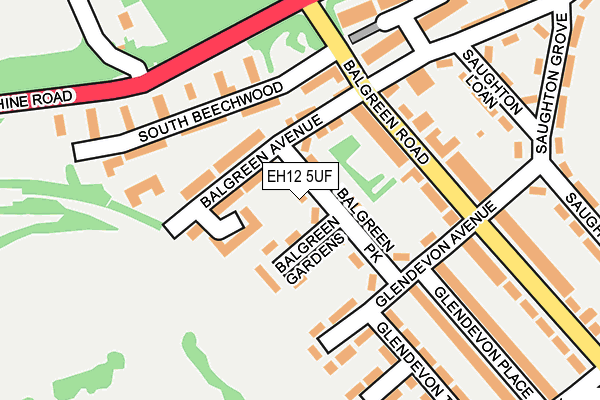 EH12 5UF map - OS OpenMap – Local (Ordnance Survey) EH12 5UF map - OS OpenMap – Local (Ordnance Survey)