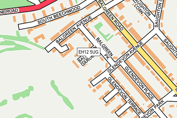 EH12 5UG map - OS OpenMap – Local (Ordnance Survey) EH12 5UG map - OS OpenMap – Local (Ordnance Survey)