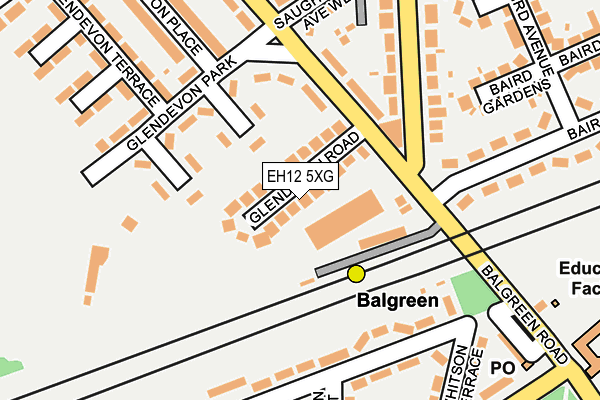 EH12 5XG map - OS OpenMap – Local (Ordnance Survey) EH12 5XG map - OS OpenMap – Local (Ordnance Survey)