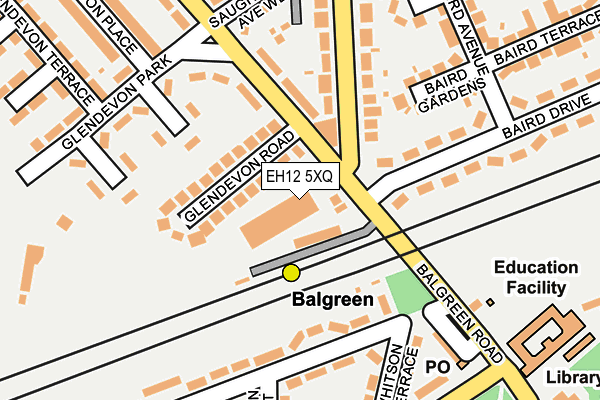 EH12 5XQ map - OS OpenMap – Local (Ordnance Survey) EH12 5XQ map - OS OpenMap – Local (Ordnance Survey)