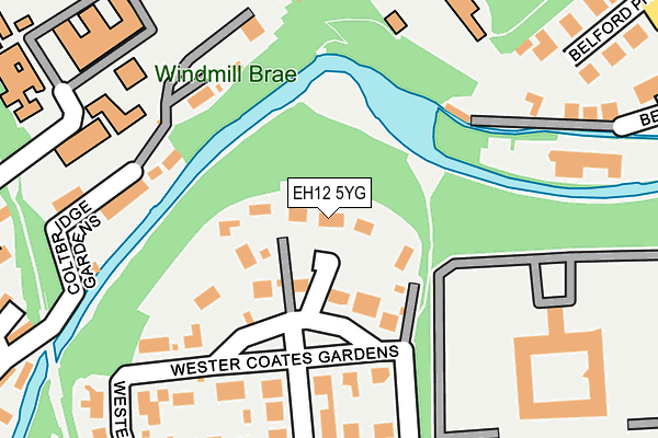 EH12 5YG map - OS OpenMap – Local (Ordnance Survey) EH12 5YG map - OS OpenMap – Local (Ordnance Survey)