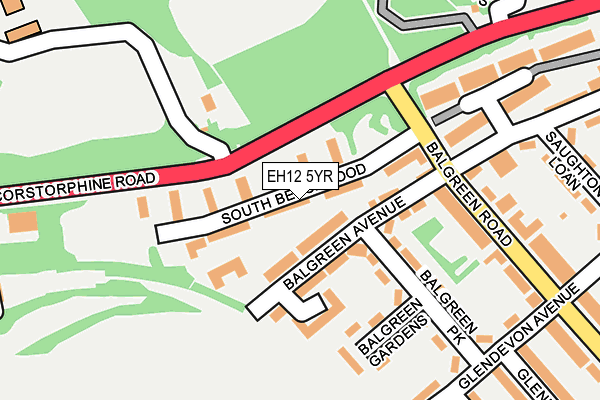 EH12 5YR map - OS OpenMap – Local (Ordnance Survey) EH12 5YR map - OS OpenMap – Local (Ordnance Survey)