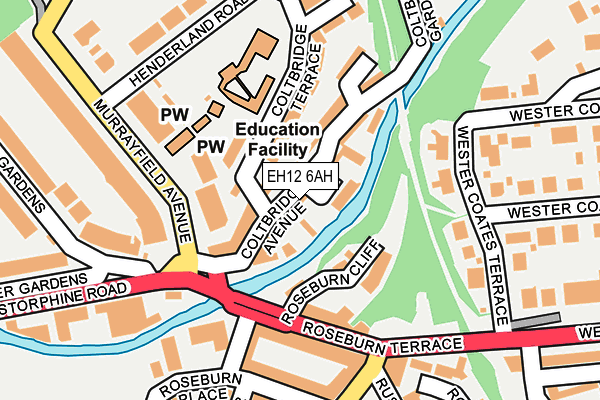 EH12 6AH map - OS OpenMap – Local (Ordnance Survey) EH12 6AH map - OS OpenMap – Local (Ordnance Survey)