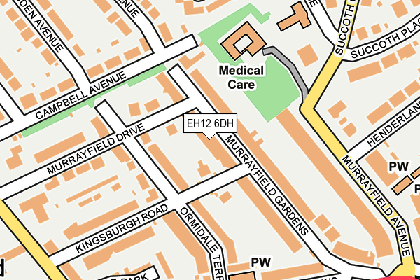 EH12 6DH map - OS OpenMap – Local (Ordnance Survey) EH12 6DH map - OS OpenMap – Local (Ordnance Survey)