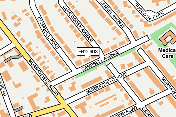 EH12 6DS map - OS OpenMap – Local (Ordnance Survey)