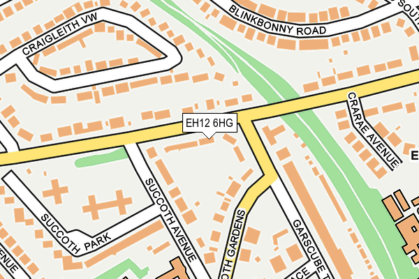 EH12 6HG map - OS OpenMap – Local (Ordnance Survey) EH12 6HG map - OS OpenMap – Local (Ordnance Survey)
