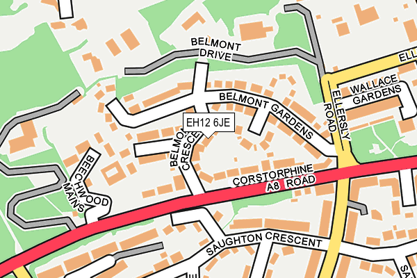 EH12 6JE map - OS OpenMap – Local (Ordnance Survey) EH12 6JE map - OS OpenMap – Local (Ordnance Survey)