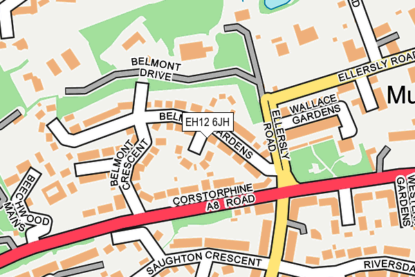 EH12 6JH map - OS OpenMap – Local (Ordnance Survey) EH12 6JH map - OS OpenMap – Local (Ordnance Survey)