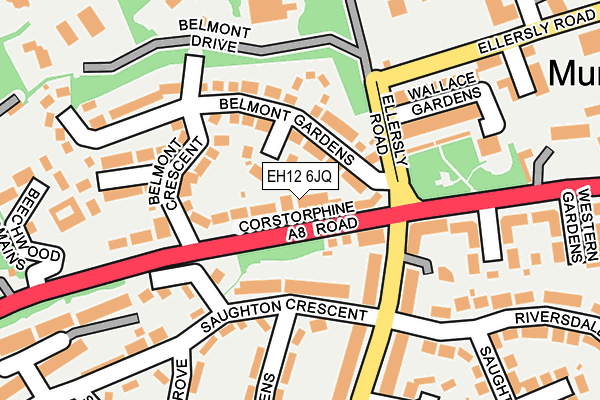 EH12 6JQ map - OS OpenMap – Local (Ordnance Survey) EH12 6JQ map - OS OpenMap – Local (Ordnance Survey)