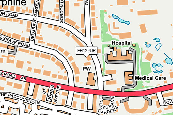 EH12 6JR map - OS OpenMap – Local (Ordnance Survey) EH12 6JR map - OS OpenMap – Local (Ordnance Survey)