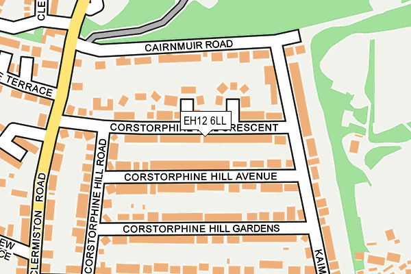 EH12 6LL map - OS OpenMap – Local (Ordnance Survey) EH12 6LL map - OS OpenMap – Local (Ordnance Survey)