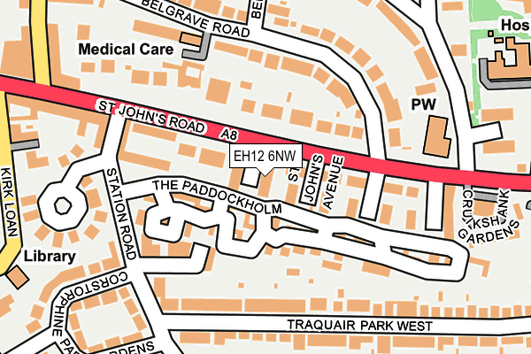 EH12 6NW map - OS OpenMap – Local (Ordnance Survey) EH12 6NW map - OS OpenMap – Local (Ordnance Survey)