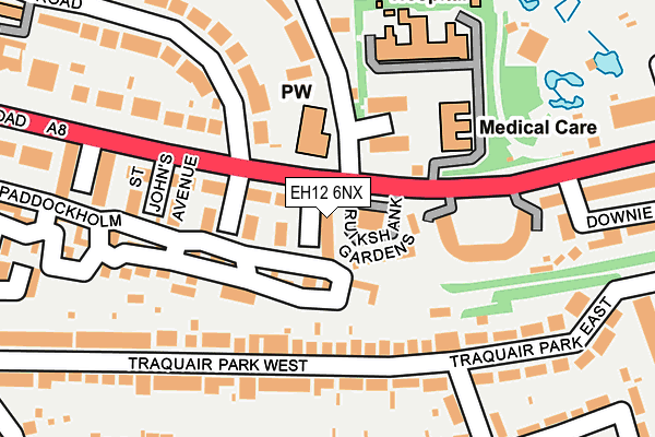 EH12 6NX map - OS OpenMap – Local (Ordnance Survey) EH12 6NX map - OS OpenMap – Local (Ordnance Survey)