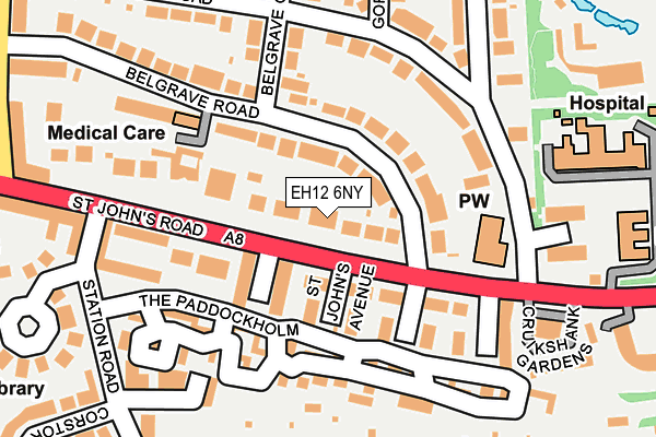 EH12 6NY map - OS OpenMap – Local (Ordnance Survey) EH12 6NY map - OS OpenMap – Local (Ordnance Survey)