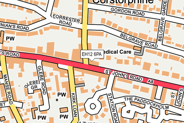 EH12 6PA map - OS OpenMap – Local (Ordnance Survey) EH12 6PA map - OS OpenMap – Local (Ordnance Survey)