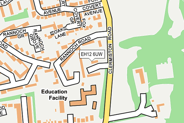 EH12 6UW map - OS OpenMap – Local (Ordnance Survey) EH12 6UW map - OS OpenMap – Local (Ordnance Survey)