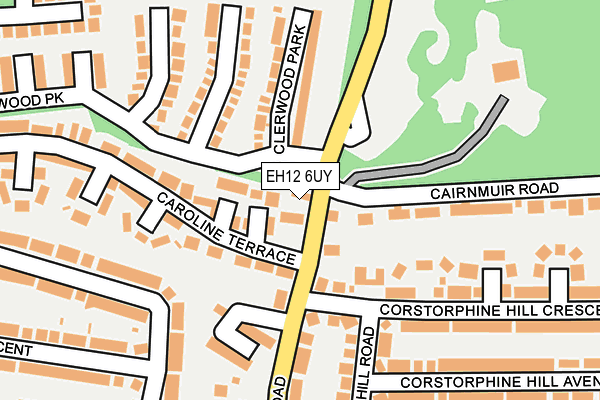 EH12 6UY map - OS OpenMap – Local (Ordnance Survey) EH12 6UY map - OS OpenMap – Local (Ordnance Survey)