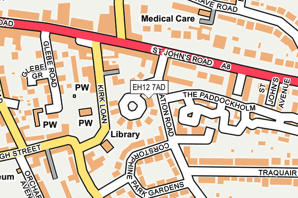 EH12 7AD map - OS OpenMap – Local (Ordnance Survey) EH12 7AD map - OS OpenMap – Local (Ordnance Survey)