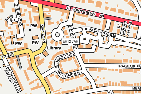 EH12 7AH map - OS OpenMap – Local (Ordnance Survey) EH12 7AH map - OS OpenMap – Local (Ordnance Survey)