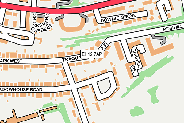 EH12 7AP map - OS OpenMap – Local (Ordnance Survey) EH12 7AP map - OS OpenMap – Local (Ordnance Survey)
