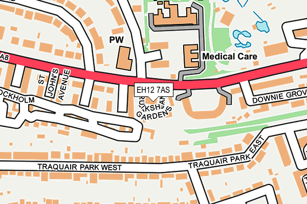 EH12 7AS map - OS OpenMap – Local (Ordnance Survey) EH12 7AS map - OS OpenMap – Local (Ordnance Survey)