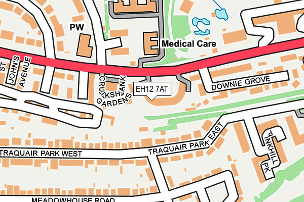 EH12 7AT map - OS OpenMap – Local (Ordnance Survey) EH12 7AT map - OS OpenMap – Local (Ordnance Survey)