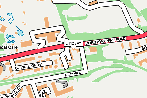 EH12 7AY map - OS OpenMap – Local (Ordnance Survey) EH12 7AY map - OS OpenMap – Local (Ordnance Survey)