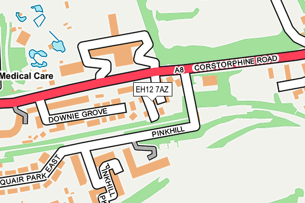 EH12 7AZ map - OS OpenMap – Local (Ordnance Survey) EH12 7AZ map - OS OpenMap – Local (Ordnance Survey)