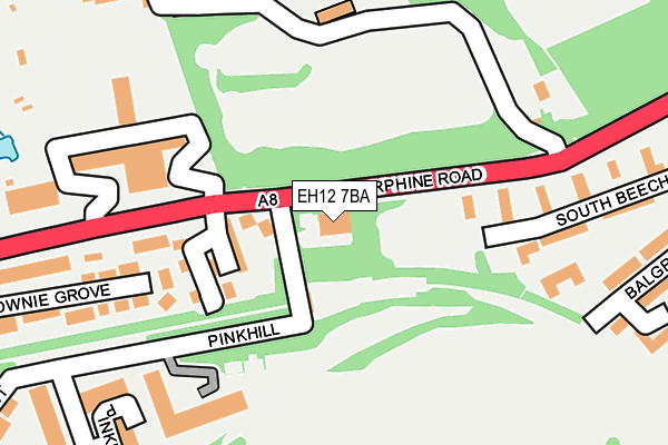 EH12 7BA map - OS OpenMap – Local (Ordnance Survey) EH12 7BA map - OS OpenMap – Local (Ordnance Survey)