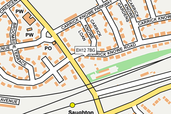 EH12 7BG map - OS OpenMap – Local (Ordnance Survey) EH12 7BG map - OS OpenMap – Local (Ordnance Survey)