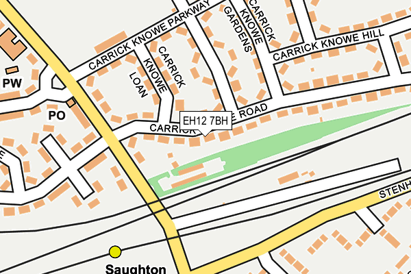 EH12 7BH map - OS OpenMap – Local (Ordnance Survey) EH12 7BH map - OS OpenMap – Local (Ordnance Survey)