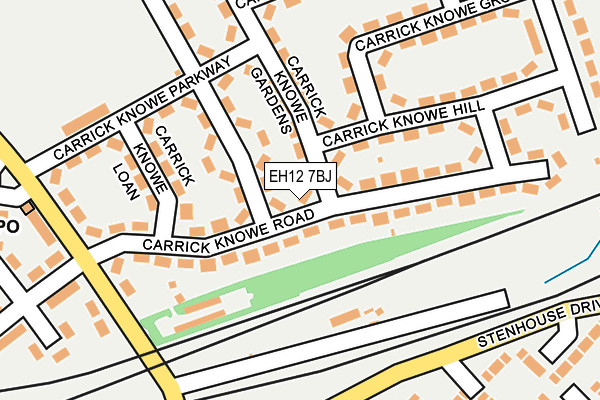 EH12 7BJ map - OS OpenMap – Local (Ordnance Survey) EH12 7BJ map - OS OpenMap – Local (Ordnance Survey)