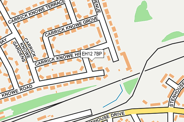 EH12 7BP map - OS OpenMap – Local (Ordnance Survey) EH12 7BP map - OS OpenMap – Local (Ordnance Survey)