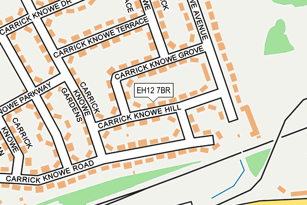 EH12 7BR map - OS OpenMap – Local (Ordnance Survey) EH12 7BR map - OS OpenMap – Local (Ordnance Survey)