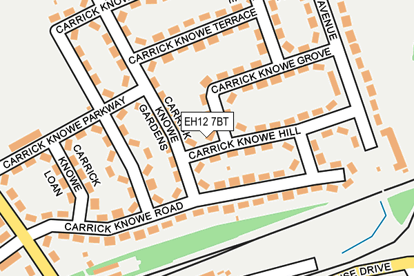 EH12 7BT map - OS OpenMap – Local (Ordnance Survey) EH12 7BT map - OS OpenMap – Local (Ordnance Survey)
