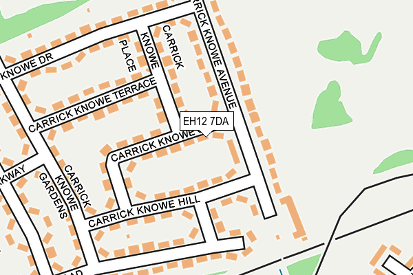 EH12 7DA map - OS OpenMap – Local (Ordnance Survey) EH12 7DA map - OS OpenMap – Local (Ordnance Survey)