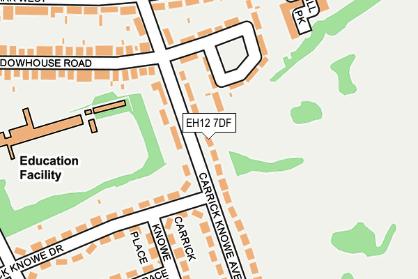 EH12 7DF map - OS OpenMap – Local (Ordnance Survey) EH12 7DF map - OS OpenMap – Local (Ordnance Survey)