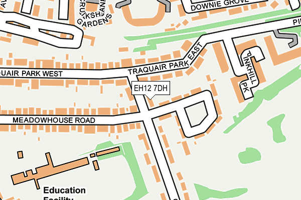 EH12 7DH map - OS OpenMap – Local (Ordnance Survey) EH12 7DH map - OS OpenMap – Local (Ordnance Survey)