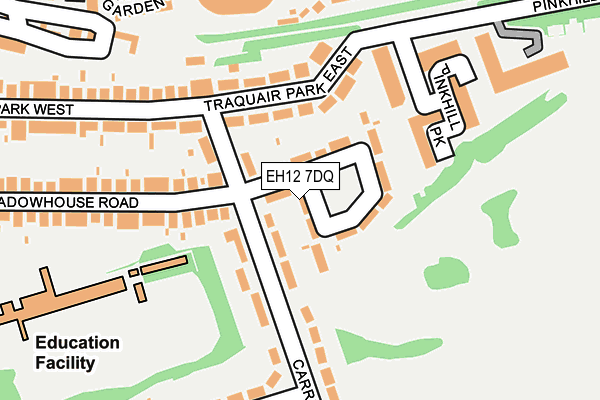 EH12 7DQ map - OS OpenMap – Local (Ordnance Survey) EH12 7DQ map - OS OpenMap – Local (Ordnance Survey)