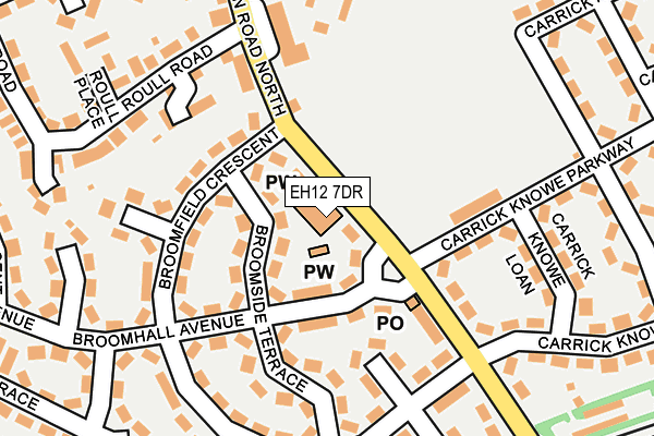 EH12 7DR map - OS OpenMap – Local (Ordnance Survey) EH12 7DR map - OS OpenMap – Local (Ordnance Survey)