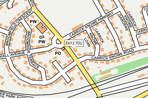 EH12 7DU map - OS OpenMap – Local (Ordnance Survey) EH12 7DU map - OS OpenMap – Local (Ordnance Survey)