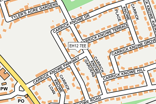 EH12 7EE map - OS OpenMap – Local (Ordnance Survey) EH12 7EE map - OS OpenMap – Local (Ordnance Survey)