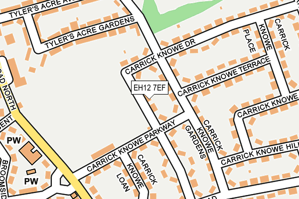 EH12 7EF map - OS OpenMap – Local (Ordnance Survey) EH12 7EF map - OS OpenMap – Local (Ordnance Survey)