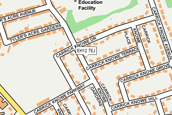 EH12 7EJ map - OS OpenMap – Local (Ordnance Survey) EH12 7EJ map - OS OpenMap – Local (Ordnance Survey)