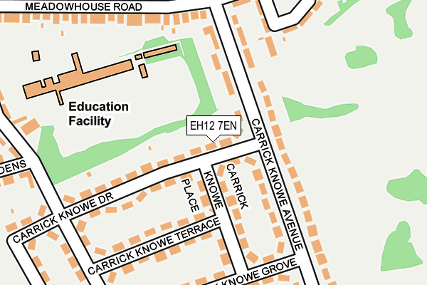 EH12 7EN map - OS OpenMap – Local (Ordnance Survey) EH12 7EN map - OS OpenMap – Local (Ordnance Survey)