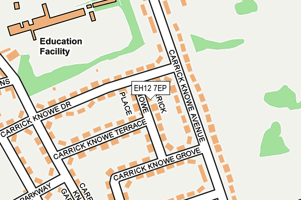 EH12 7EP map - OS OpenMap – Local (Ordnance Survey) EH12 7EP map - OS OpenMap – Local (Ordnance Survey)